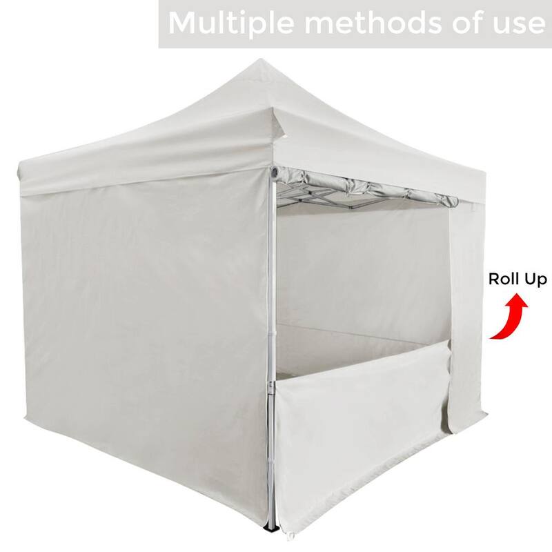 10 ft. x 10 ft. White Commercial Pop Up Canopy Tent Waterproof UV Protection