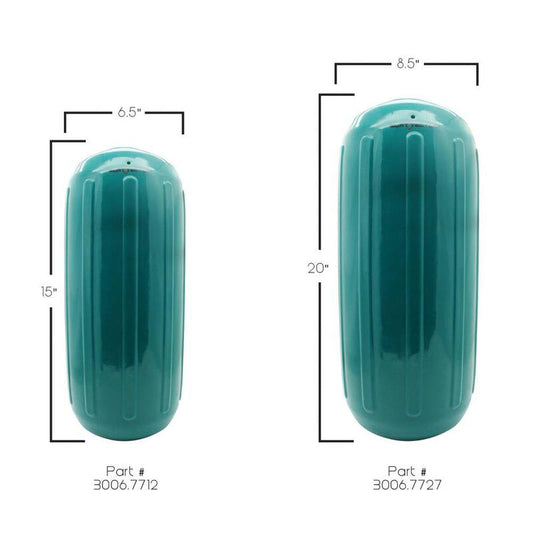 10 in. x 27 in. BoatTector HTM Inflatable Fender Value in Teal 4-Pack