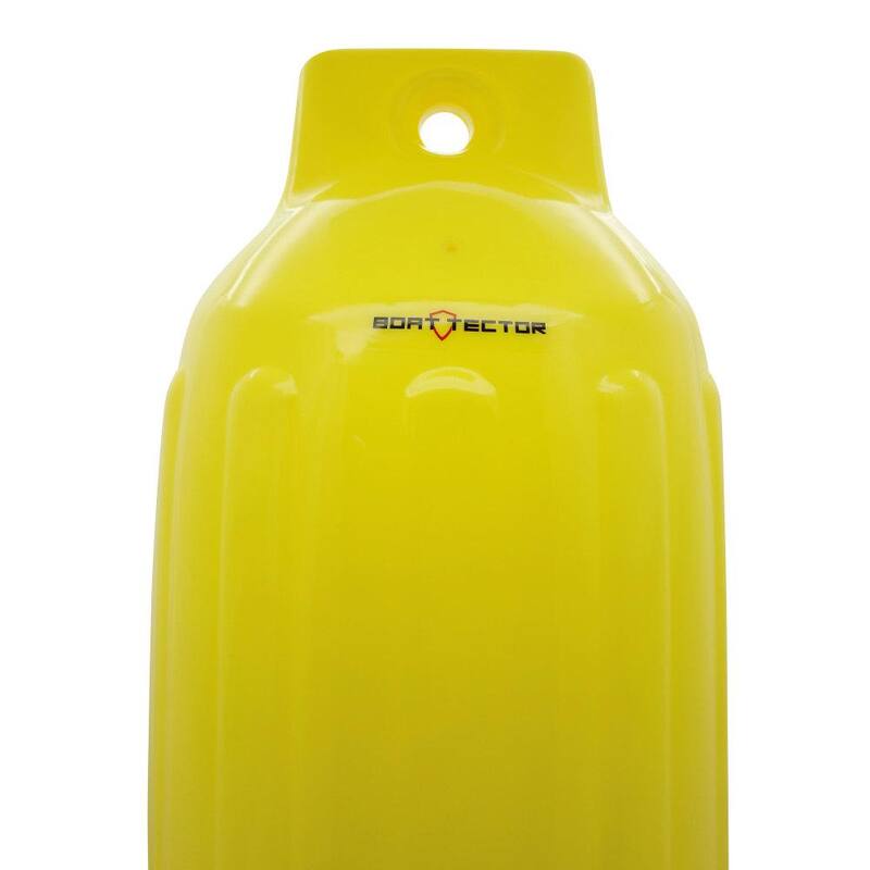 10 in. x 30 in. BoatTector Inflatable Fender Value in Neon Yellow 4-Pack