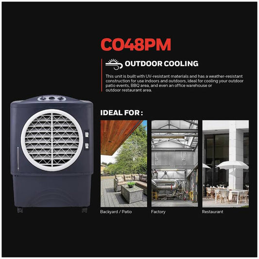 1062 CFM 3-Speed Outdoor Rated Portable Evaporative CoolerSwamp Cooler for 610 sq. ft. with GFCI Cord