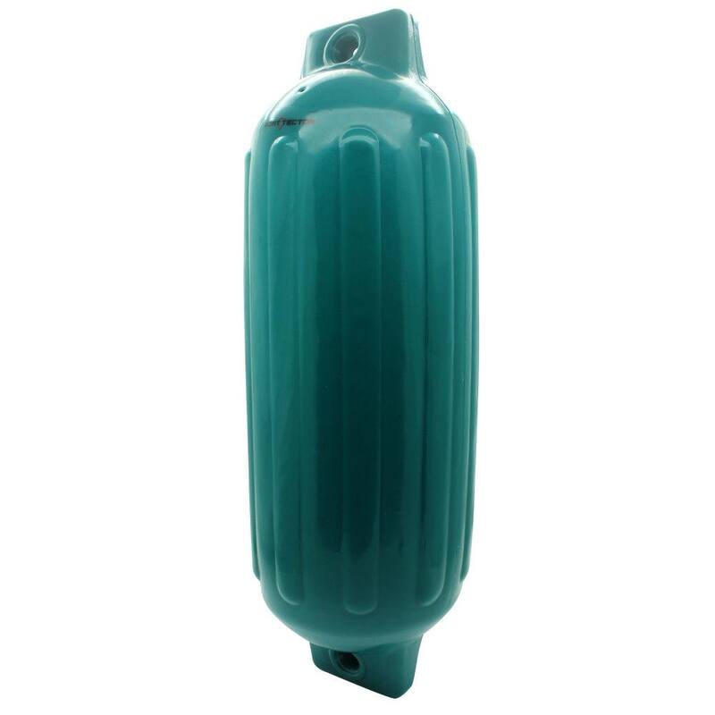 10 in. x 30 in. BoatTector Inflatable Fender Value in Teal 4-Pack