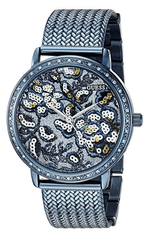 Women's Willow Sky Blue Floral Mesh Bracelet Watch 35mm