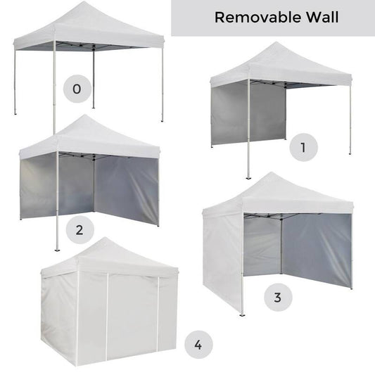 10 ft. x 10 ft. White Commercial Pop Up Canopy Tent Waterproof UV Protection