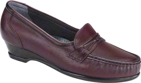 Women's SAS Easier Loafer Antique Wine Leather