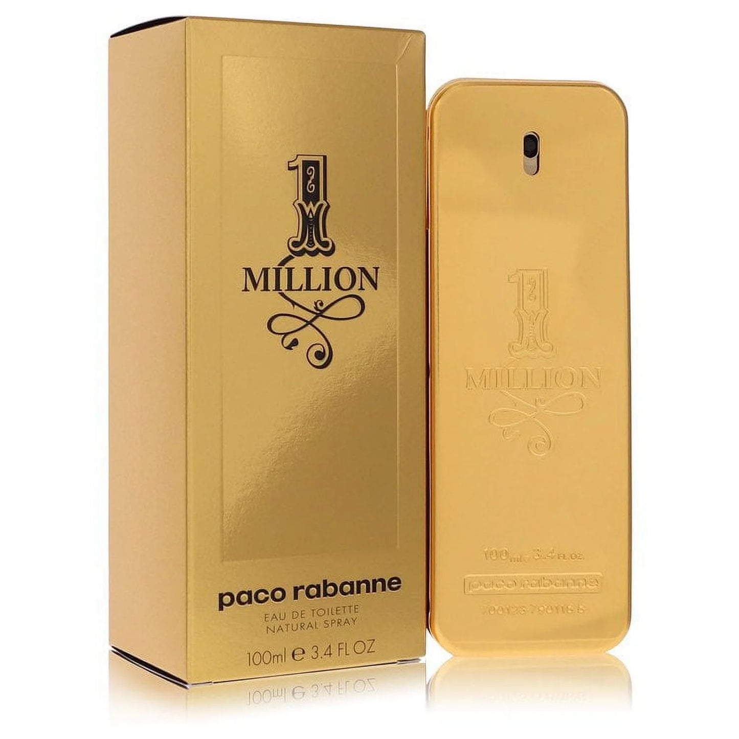 1 Million by Paco Rabanne Eau De Toilette Spray 3.4 oz for Men