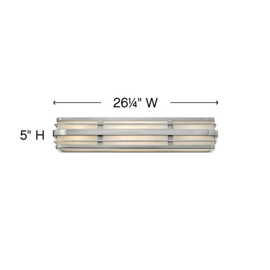 Winton 26.25 in. 4-Light Brushed Nickel Vanity Light