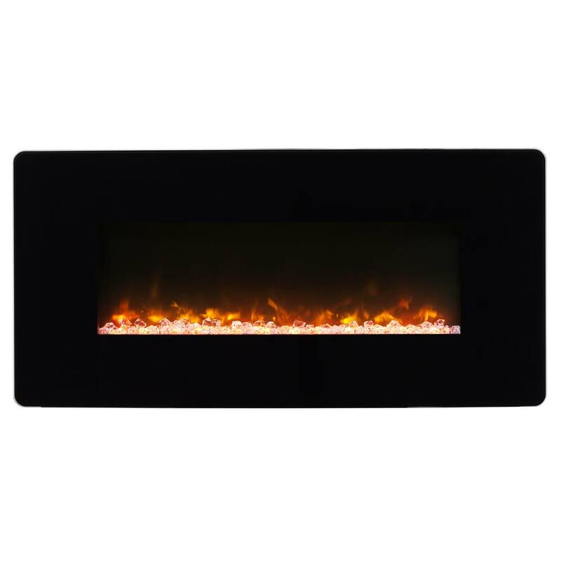 Winslow 35 in. Wall-Mount/Tabletop Linear Electric Fireplace in Black