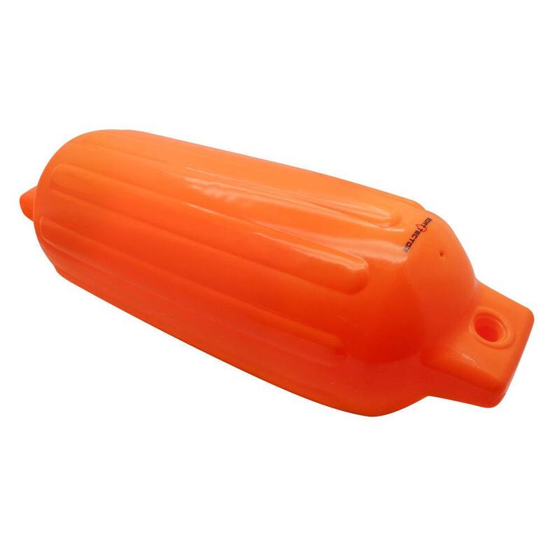 10 in. x 30 in. BoatTector Inflatable Fender in Neon Orange 4-Pack