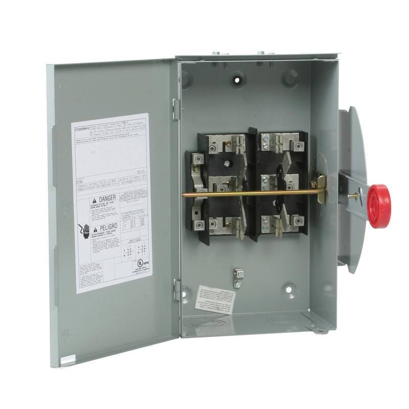 100 Amp 120/240-Volt 24000-Watt Non-Fused General-Duty Double-Throw Safety Switch