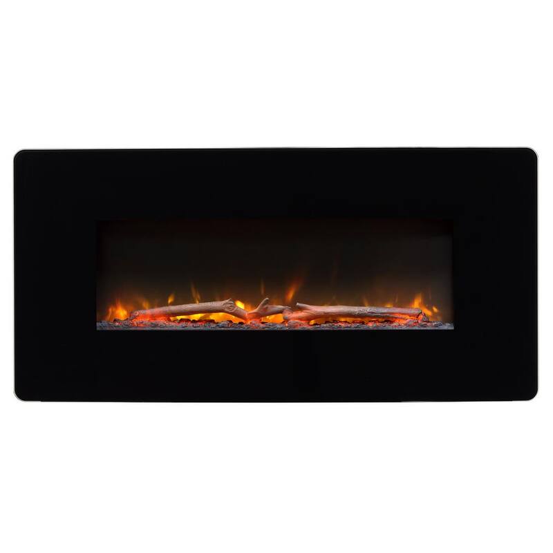 Winslow 35 in. Wall-Mount/Tabletop Linear Electric Fireplace in Black