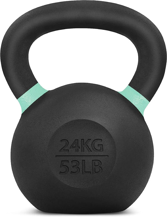 Yes4All 24kg / 53lb Powder Coated Kettlebell Single