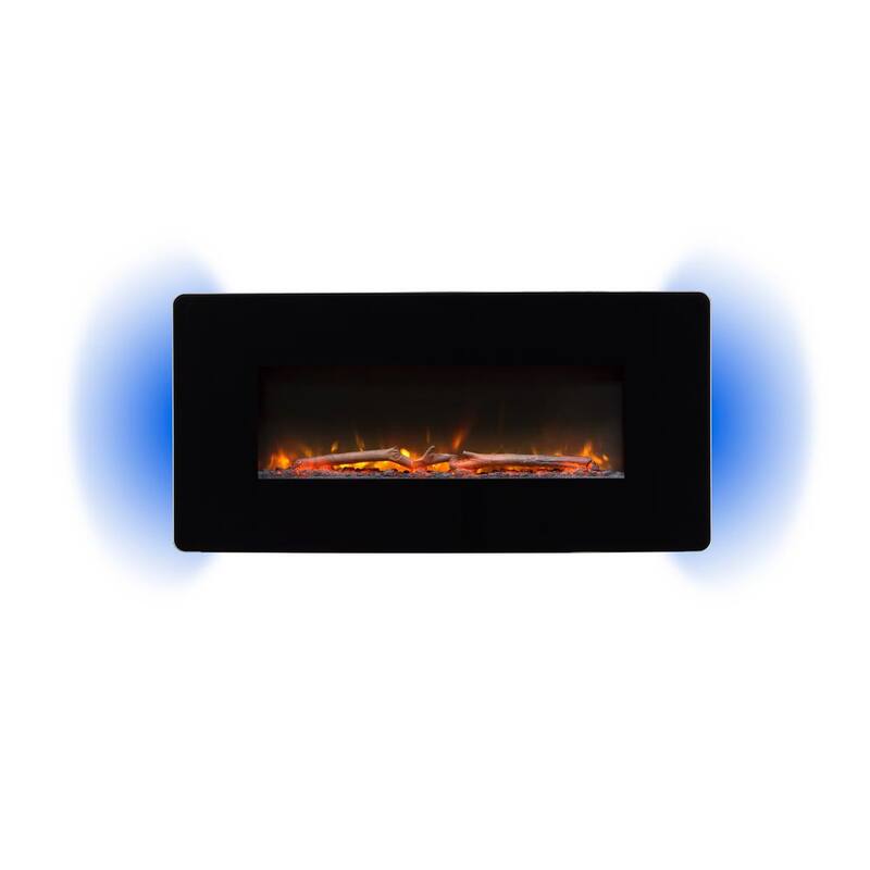 Winslow 35 in. Wall-Mount/Tabletop Linear Electric Fireplace in Black