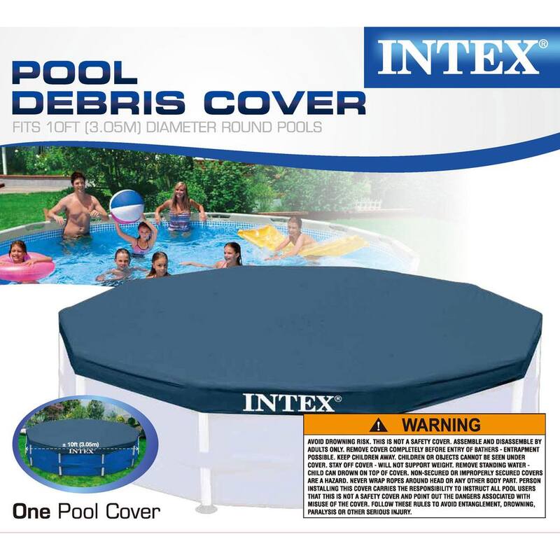 10 ft. Round Metal Frame Swimming Pool with Filter Pump with Pool Cover 2-Pack