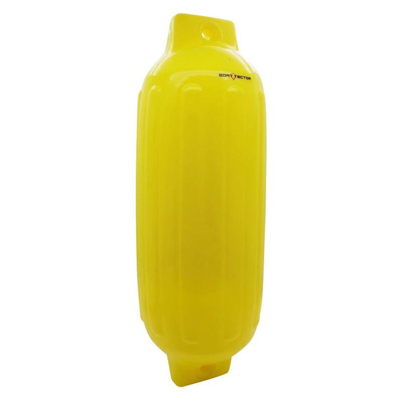 10 in. x 30 in. BoatTector Inflatable Fender Value in Neon Yellow 4-Pack