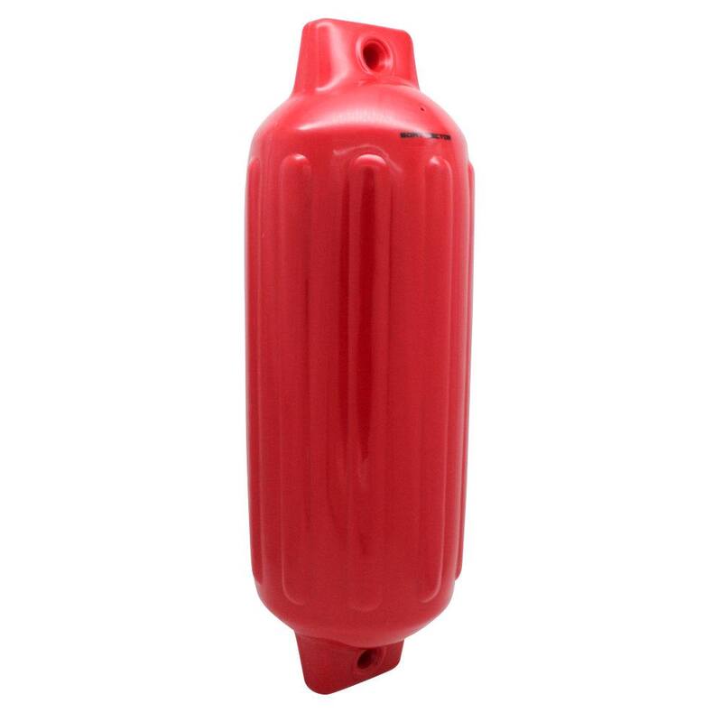 10 in. x 30 in. BoatTector Inflatable Fender Value in Red 4-Pack