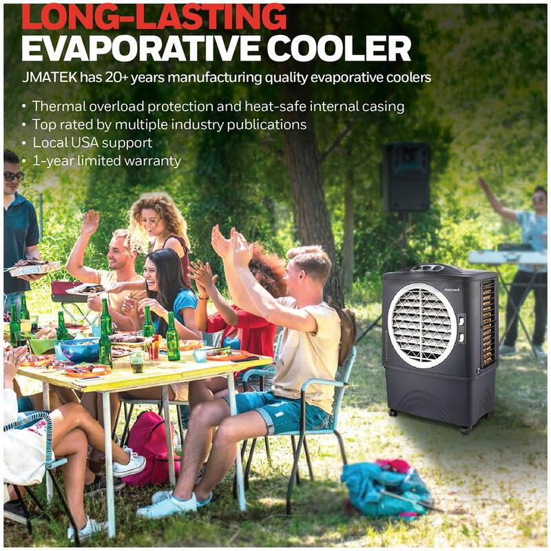 1062 CFM 3-Speed Outdoor Rated Portable Evaporative CoolerSwamp Cooler for 610 sq. ft. with GFCI Cord